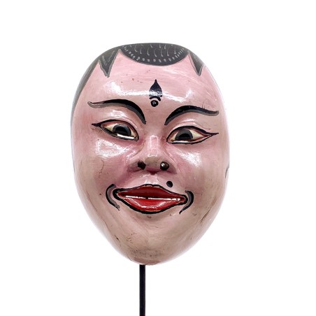 Masque balinais Topeng  en bois sculpté peint