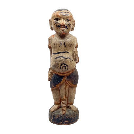 Statue chamanique ancienne en bois dur