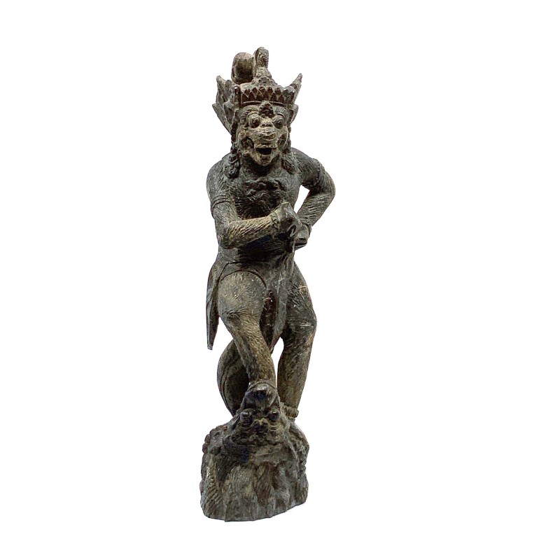 Statue balinaise Garuda divinité hindouiste en bois dur