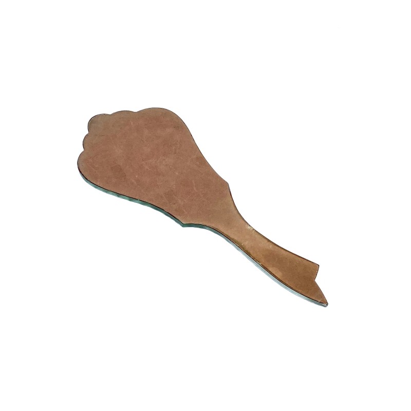 Miroir à main vintage biseauté