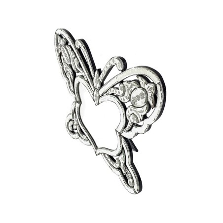 Miroir contemporain grand papillon style vénitien à poser