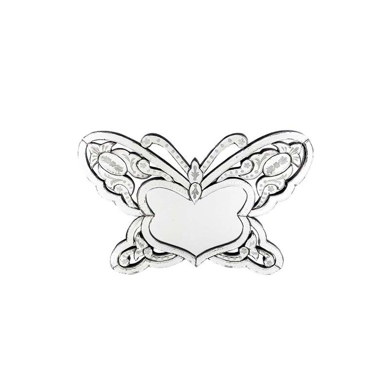 Miroir contemporain grand papillon style vénitien à poser