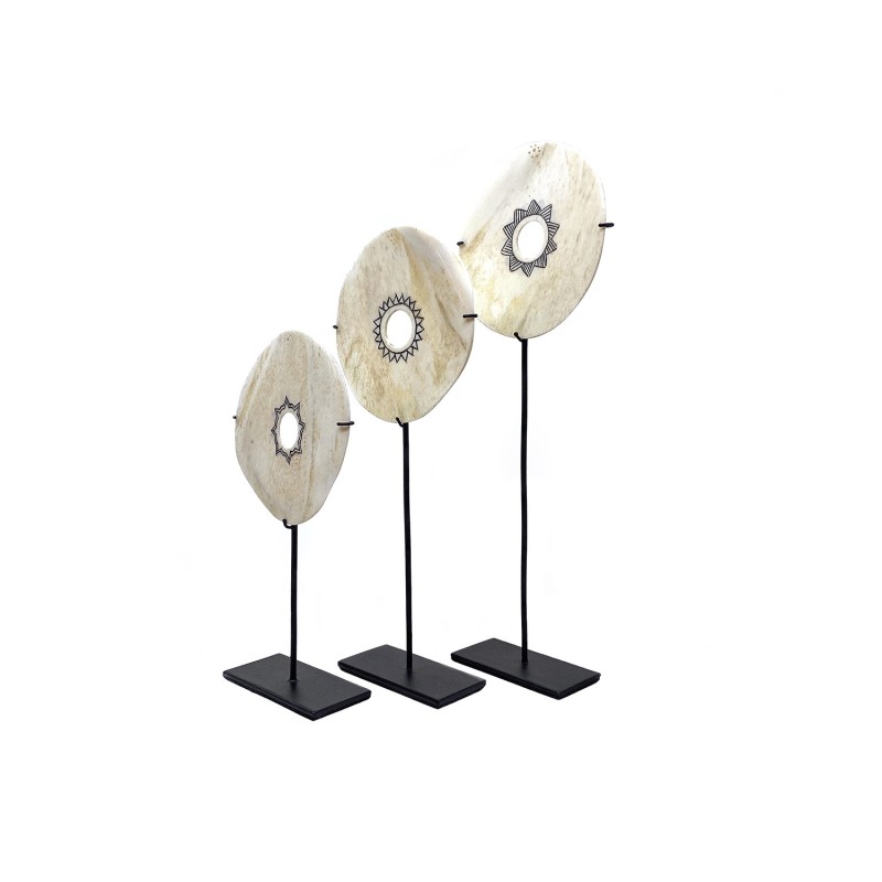 Disques Moon décoratifs en os