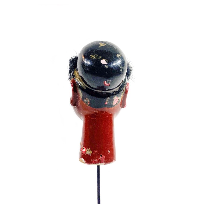 Tête de marionnette ancienne chinoise personnage masculin