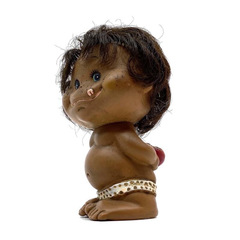 Poupée  japonaise coquine vintage et son fruit caché