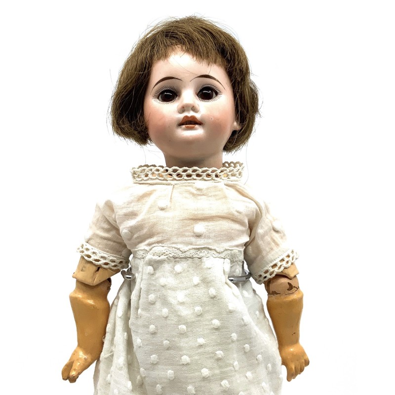 Poupée ancienne années 1920 tête en porcelaine biscuit