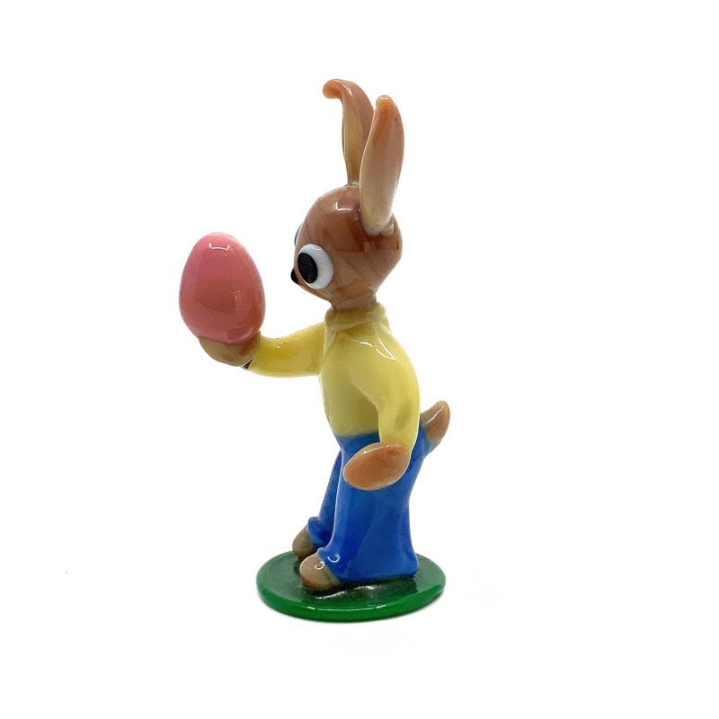 Animal en verre Murano vintage lapin oeuf Pâques