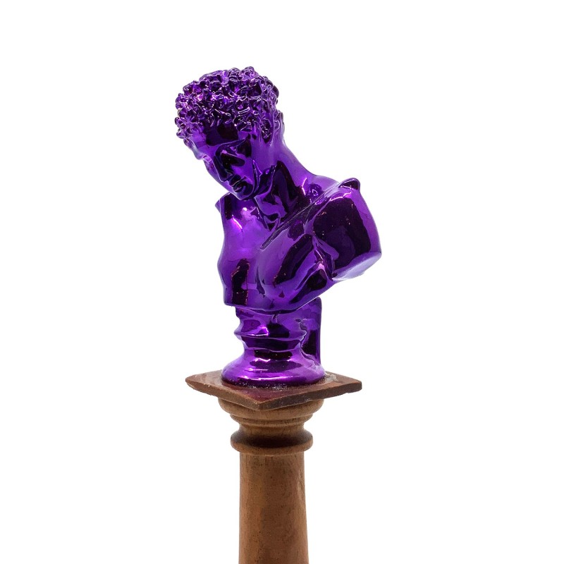 Bustes gréco-romains Grand Tour en résine montés sur bois tourné