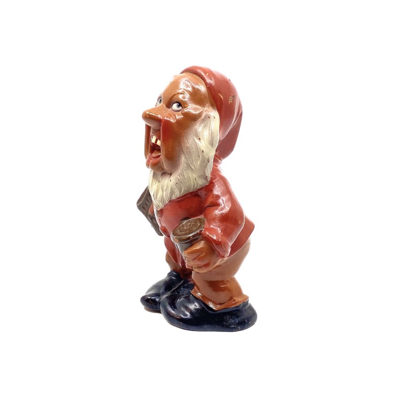 Nain de jardin grincheux vintage en Terracotta