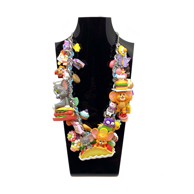 Collier fantaisie Tom et Jerry et leurs amis