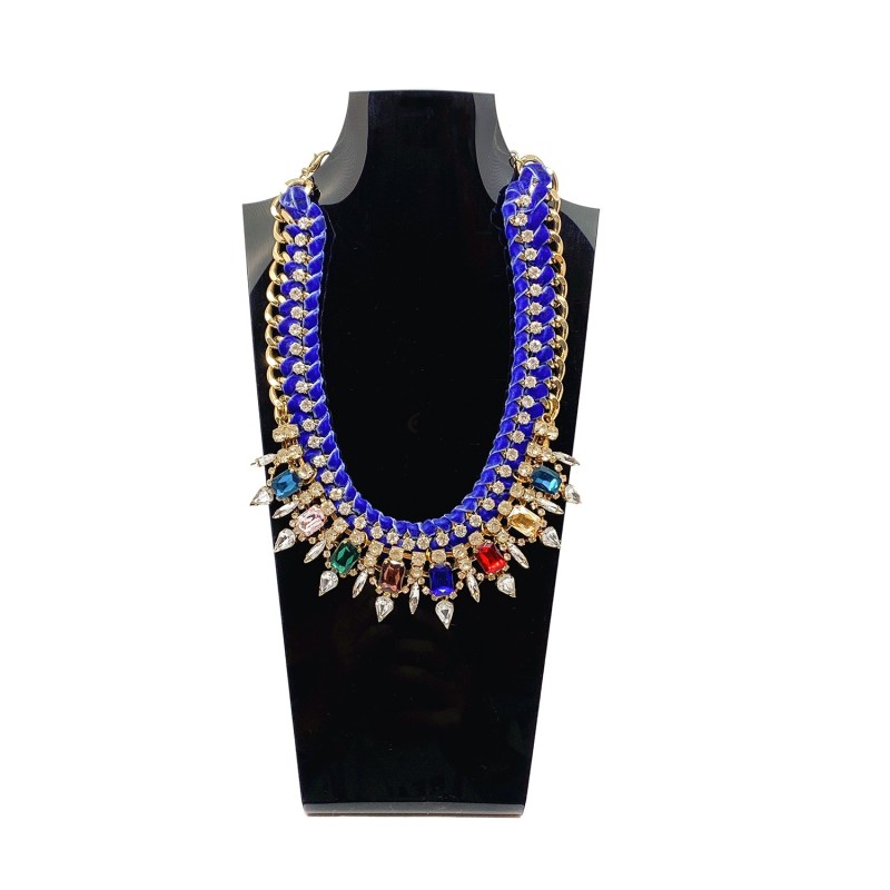 Collier fantaisie royal strass