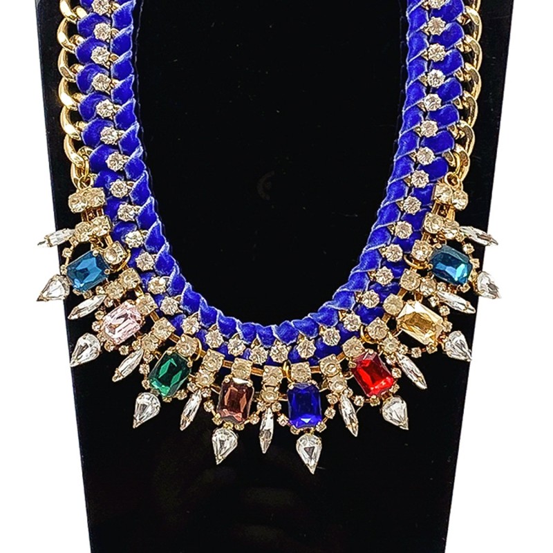 Collier fantaisie royal strass