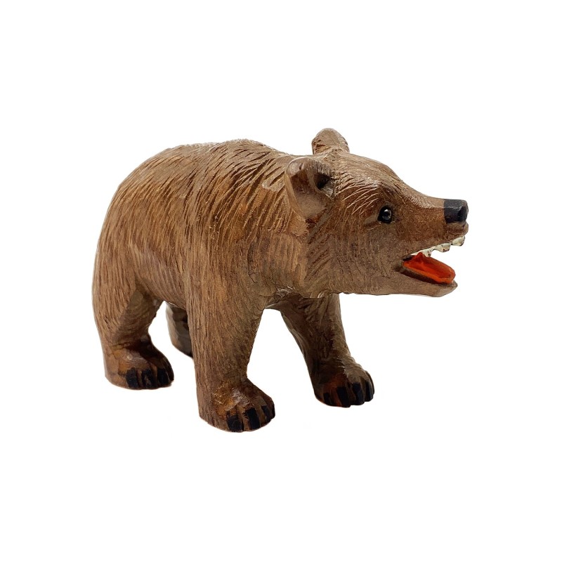 Ours en bois sculpté artisanat
