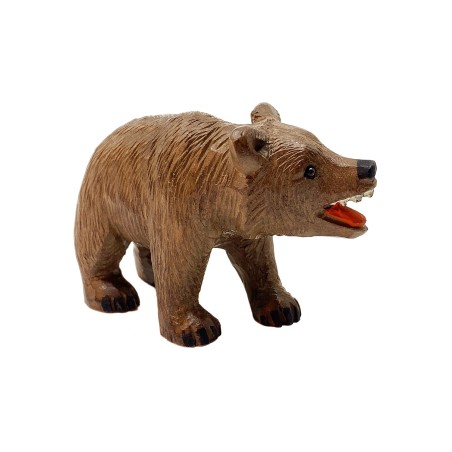 Ours en bois sculpté artisanat