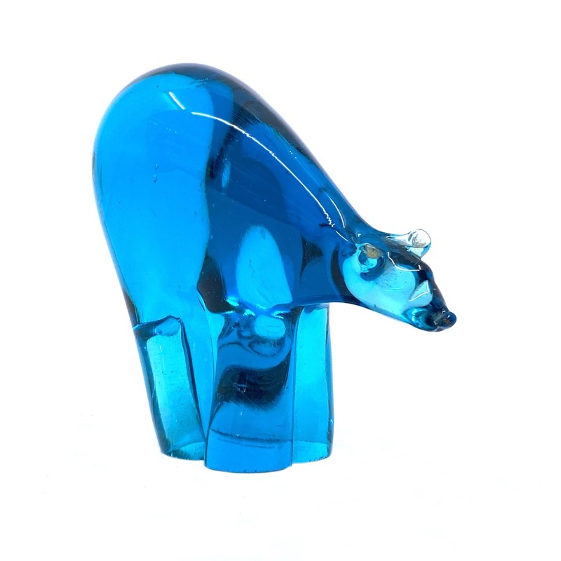 Ours polaire en verre Murano