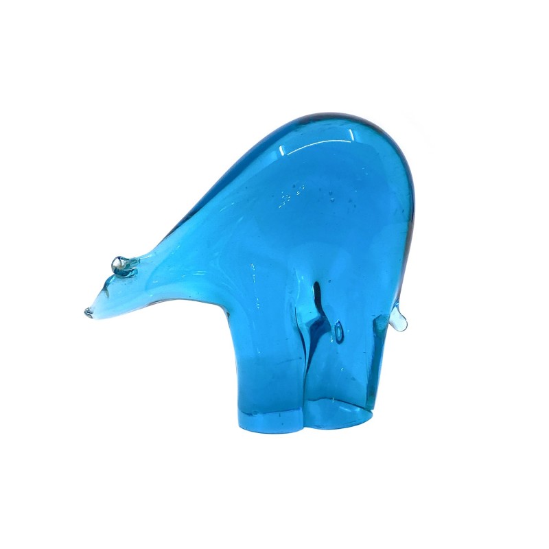 Ours polaire en verre Murano