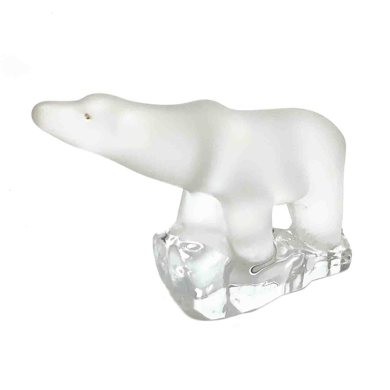 Ours polaire en verre vintage