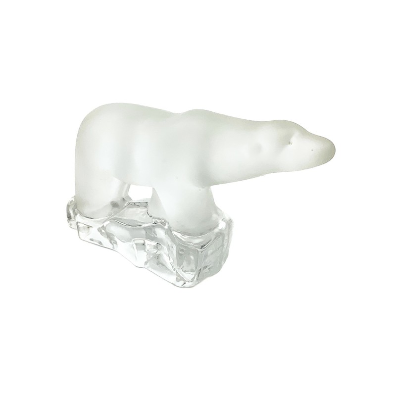 Ours polaire en verre vintage