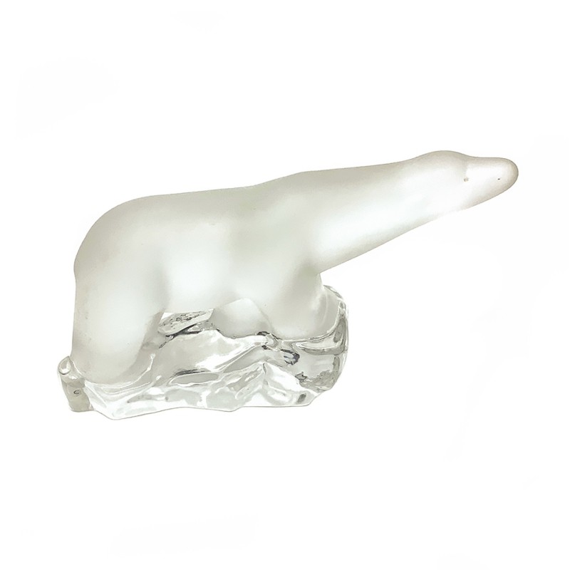 Ours polaire en verre vintage