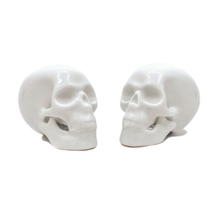 Crânes Mémento Mori porcelaine blanche brillante