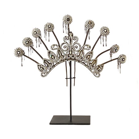 Diadème vintage de mariage strass  île de Java