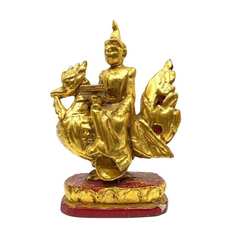 Oiseau mythologique Hintha  ancienne offrande décorative d'un temple birman