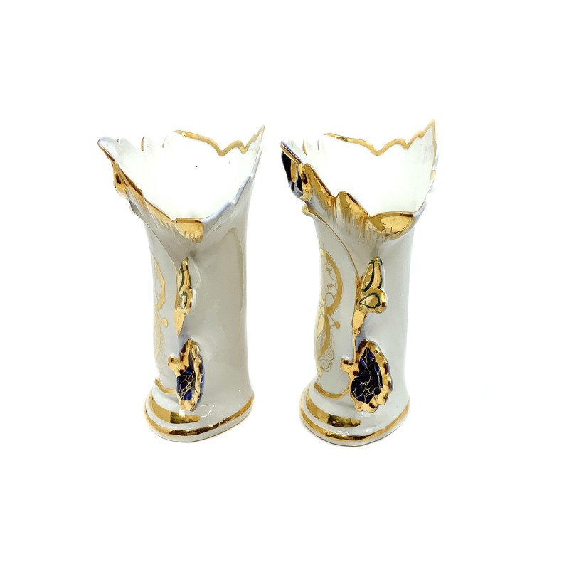 Paire de vases porcelaine Vieux Paris