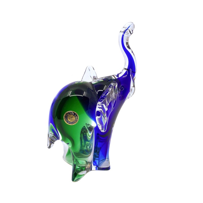 Eléphant en verre soufflé de Murano