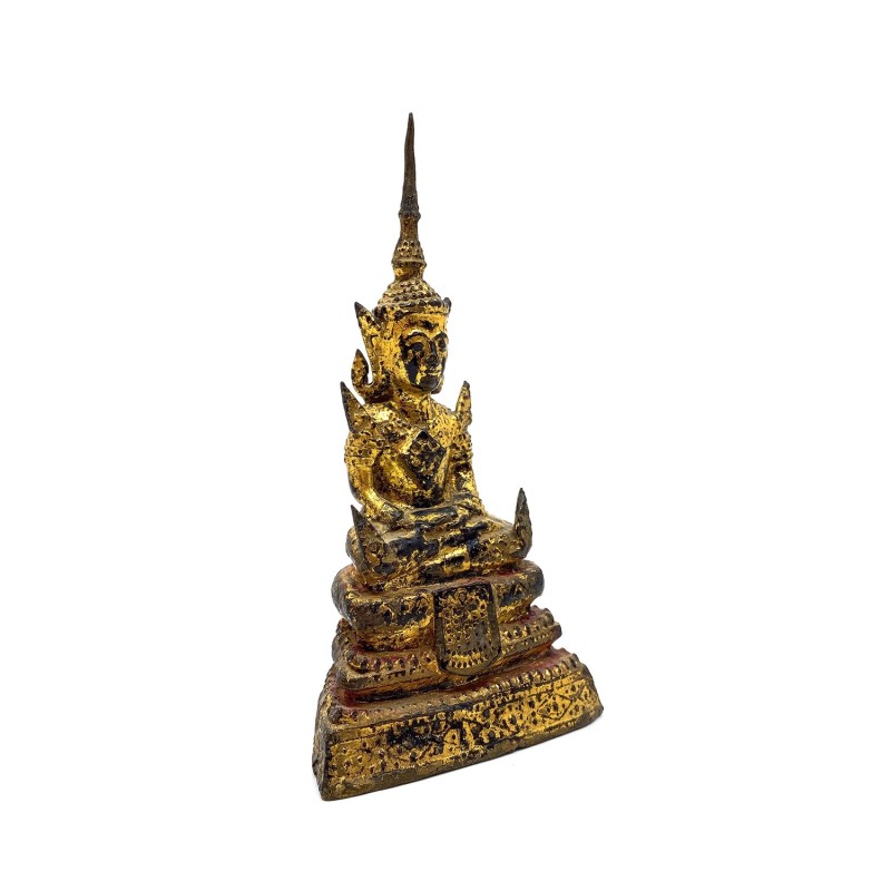 Bouddha thaïlandais Ratanakosin ancien en bronze
