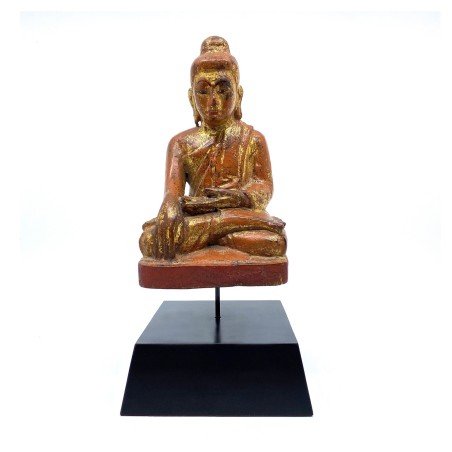 Bouddha ancien en bois Mandalay Birmanie