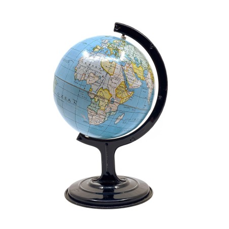 Globe terrestre en métal  allemand