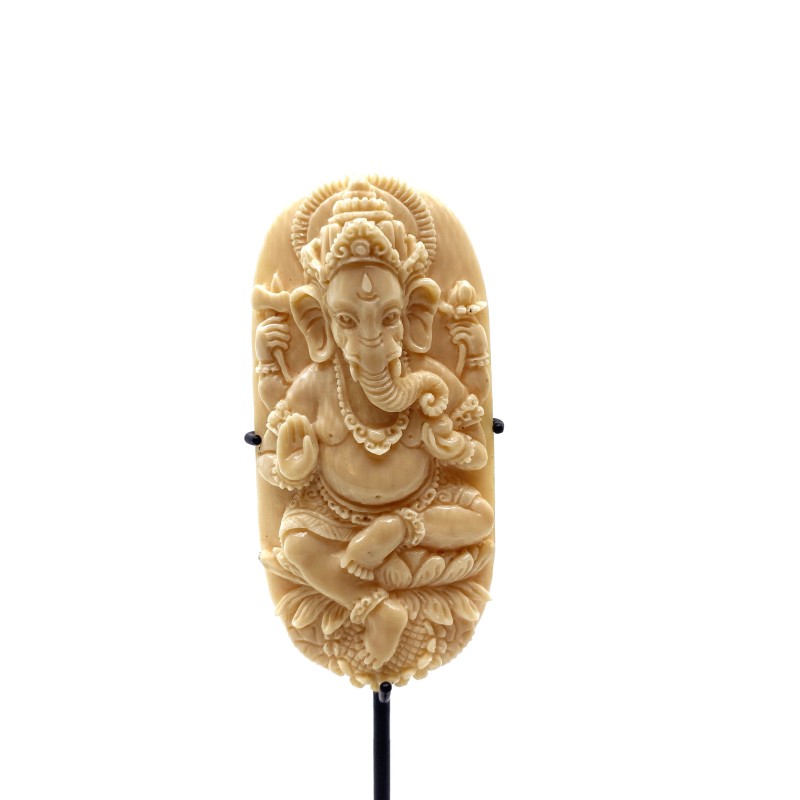 Ganesha dieu éléphant protecteur en os de Mammouth