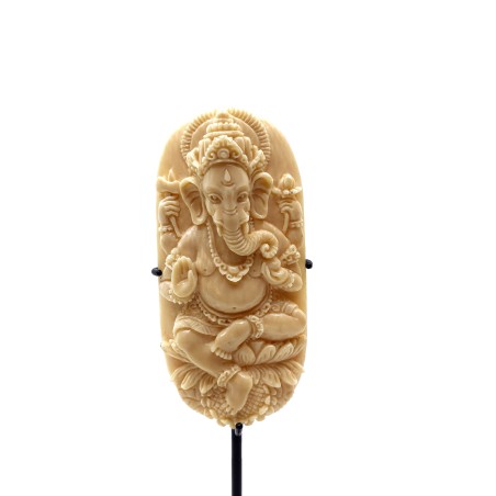 Ganesha dieu éléphant protecteur en os de Mammouth