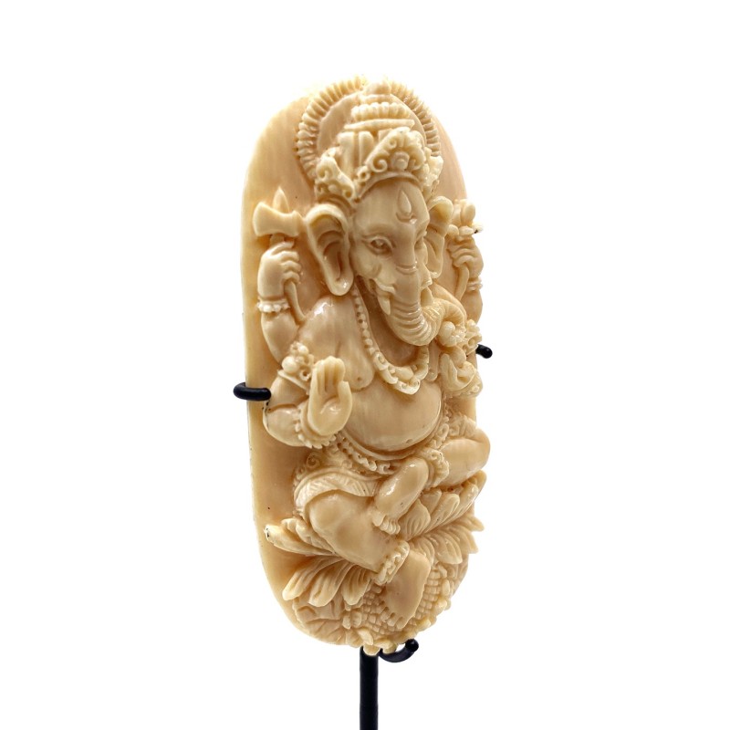 Ganesha dieu éléphant protecteur en os de Mammouth