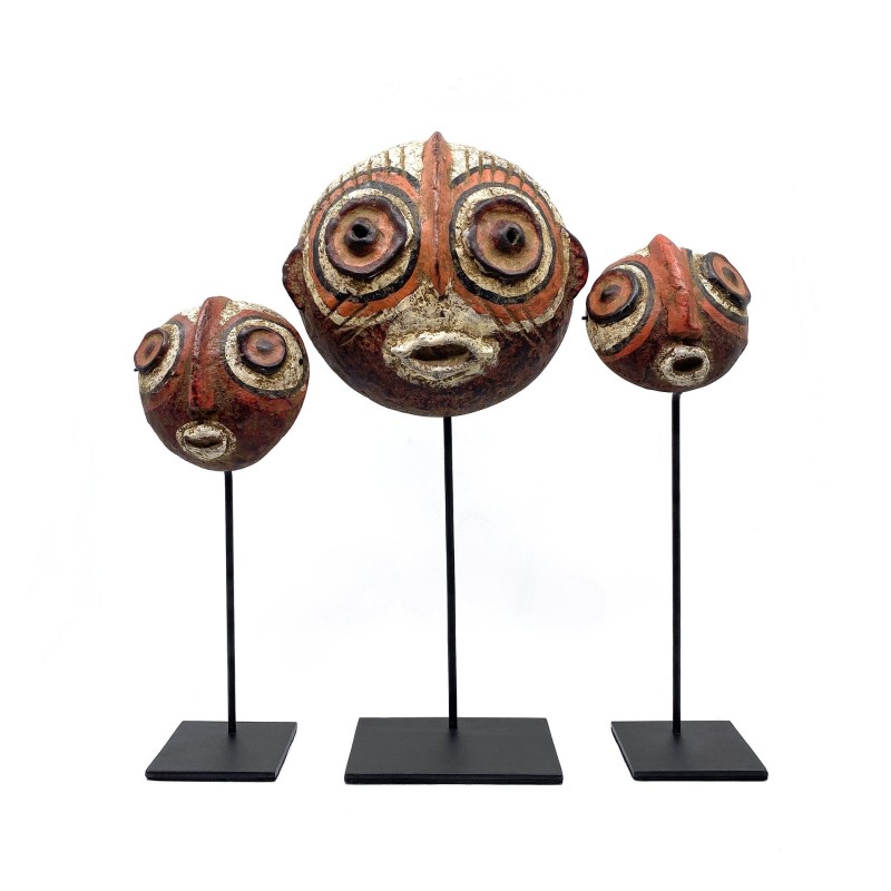 Masques cocos style papous Sépik river
