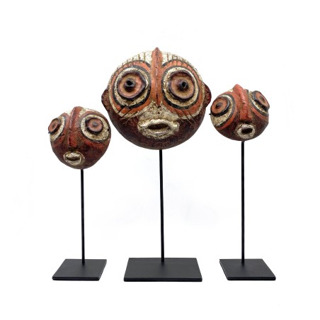 Masques cocos style papous Sépik river