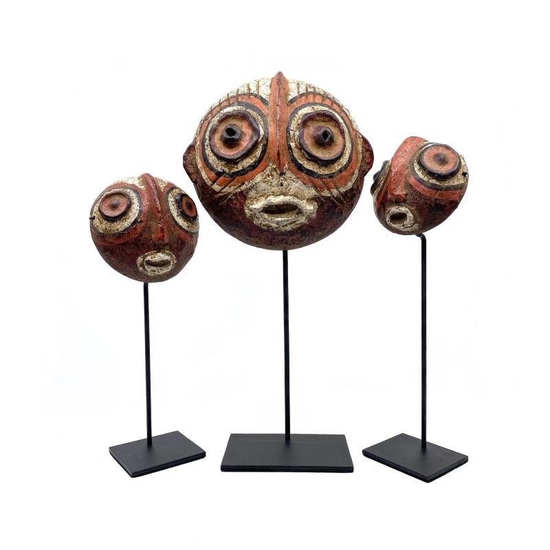 Masques cocos style papous Sépik river