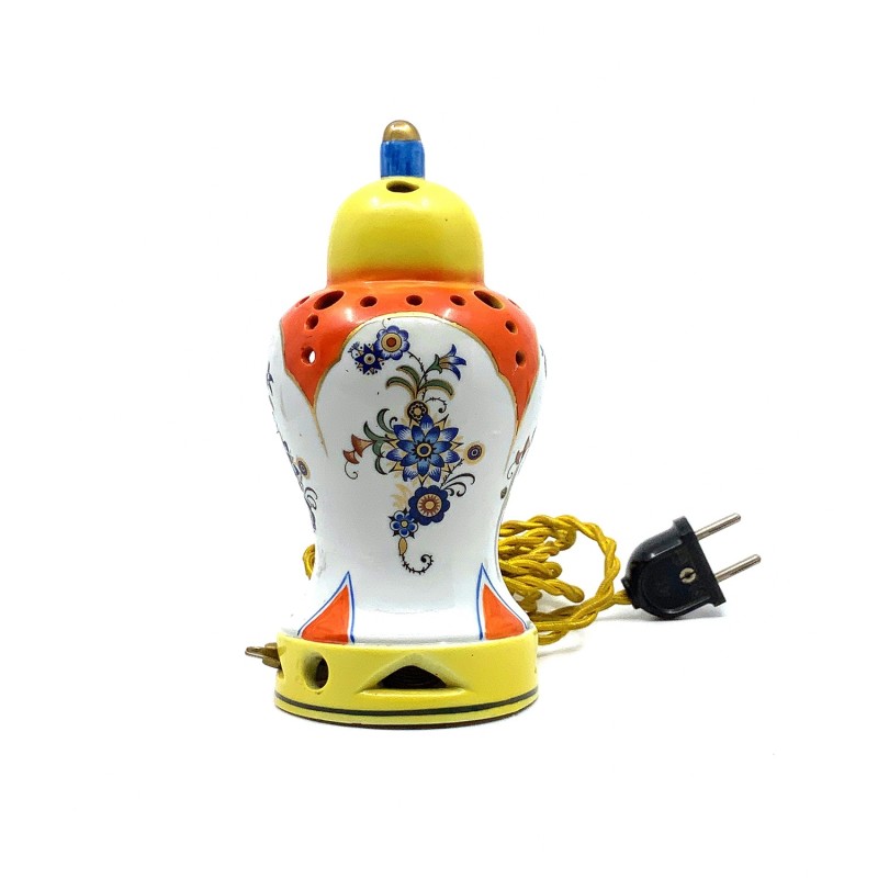 Lampe veilleuse, France, porcelaine émaillée, années 1930