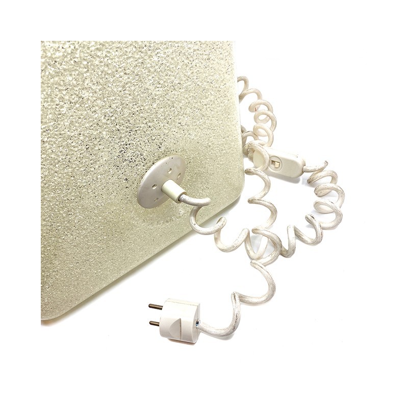 Lampe cube lumineux vintage, plexiglas, 1970