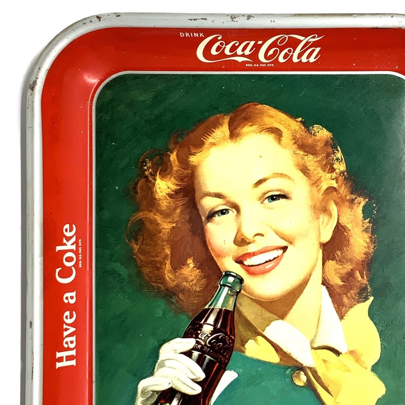 Plateau de service  vintage  Coca-Cola année 1970 USA