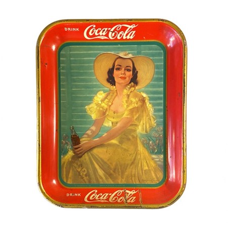 Plateau de service  vintage  Coca-Cola année 1938 USA