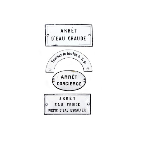 Plaques émaillées diverses vintage