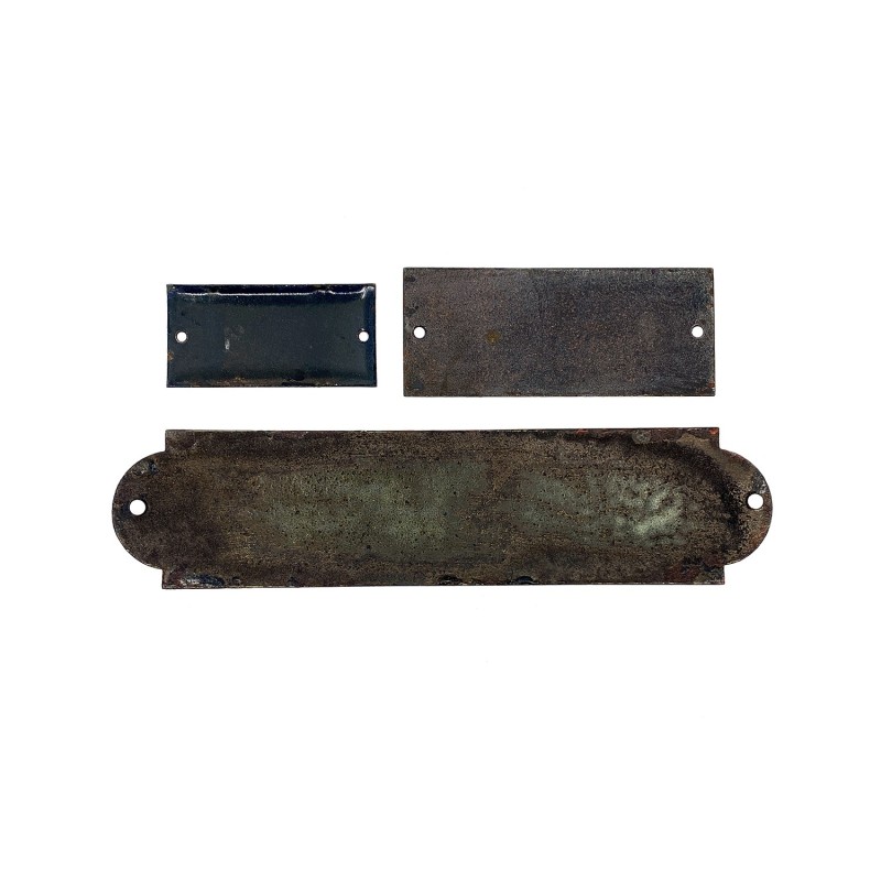 Plaques émaillées diverses vintage