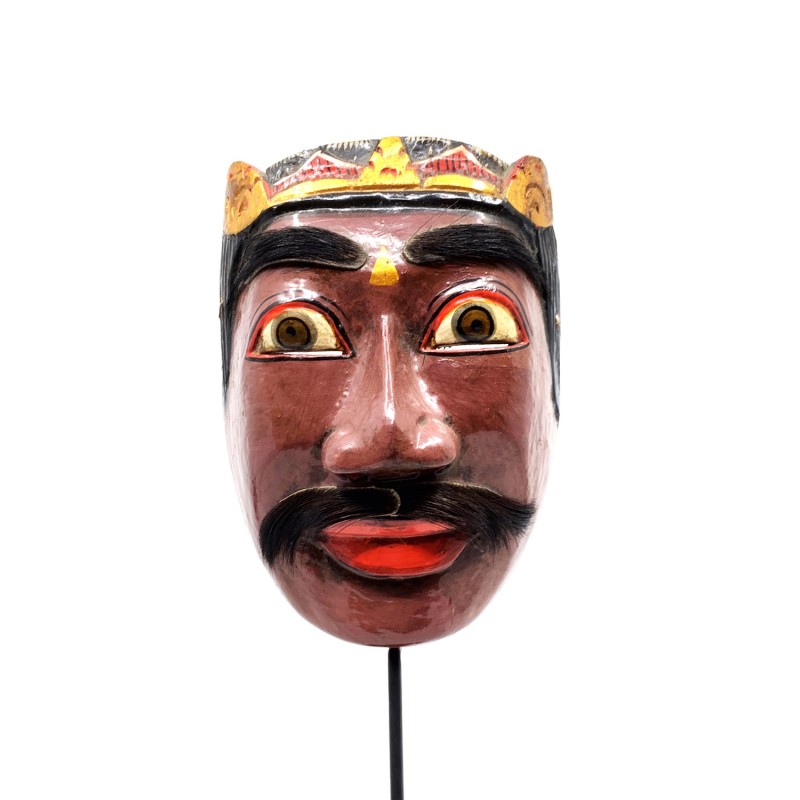 Masque balinais Topeng ancien en bois sculpté peint