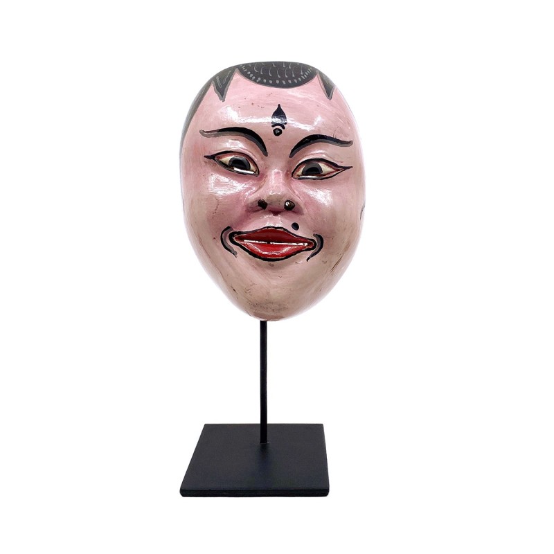Masque balinais Topeng  en bois sculpté peint